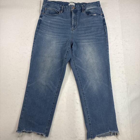 Nicole Miller Denim - Nicole Miller Perfection Soho HighRise Straight Crop Stretch Jeans 14